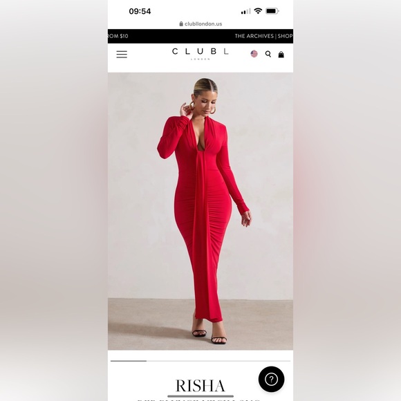 Club L London Dresses & Skirts - Red Dress Curvy Midi